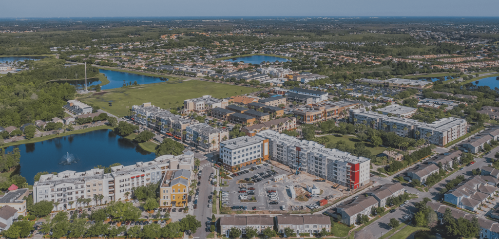 An Aerial photograph of Avalon Park, Florida. Avalon Park, Florida is a location served by Johannessen Lights.