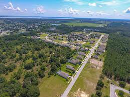 Aerial view of Groveland, Florida. Groveland, Florida is a location served by Johannessen Lights.